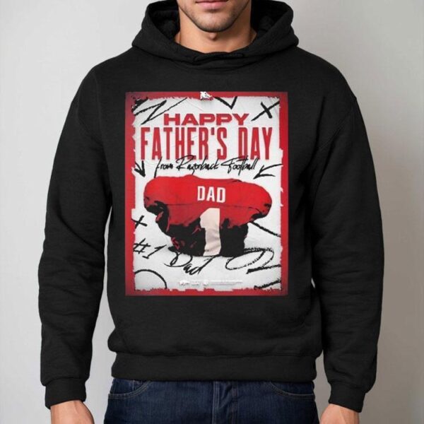 Arkansas Razorback Happy Father’s Day #1 Dad Shirt
