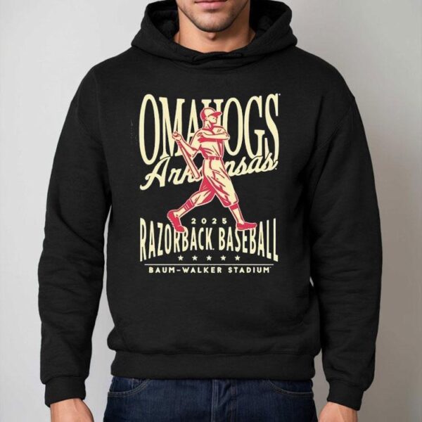 Arkansas Razorbacks Omahogs Baseball Baum Walker Stadium 2025 Shirt