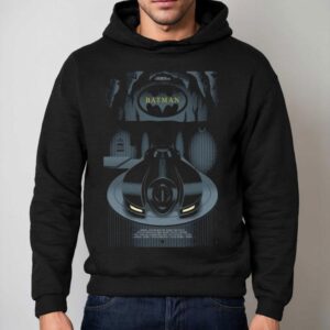 Batman Batmobile A Tim Burton Film Get In The Car Which One Hoodie