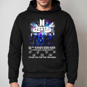Bts Festa Th Anniversary Signature Thank You For The Memories Hoodie