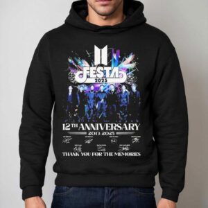 Bts Festa Th Anniversary Signature Thank You For The Memories Signatures Hoodie