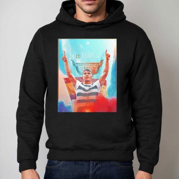 Carlos Alcaraz Prince Of Clay Celebrates The Champions Roland Garros 2025 Champion Shirt