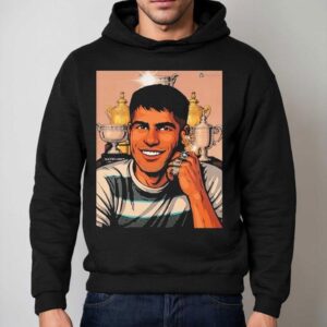 Carlos Alcaraz Wins Slam Finals Slam Titles Roland Garros Champion Trophy Hoodie