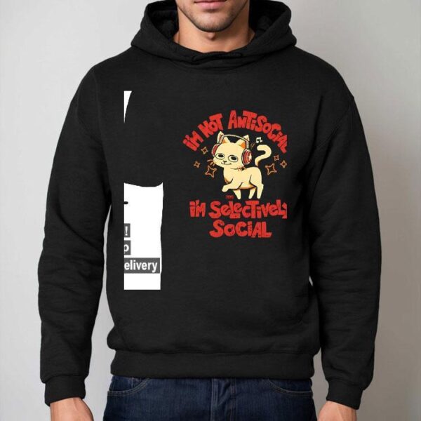Cat I’m Just Selectively Social I’m Selective Social Shirt