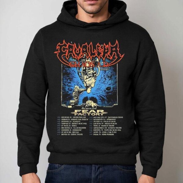 Cavalera With Fear Factory Event Fall Headlining Tour 2025 Dates Chaos A.d Mmxxv Shirt