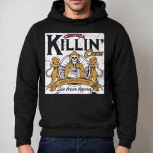 Cerveza Killing Cases Closing Cases One At A Time Side Action Hoodie