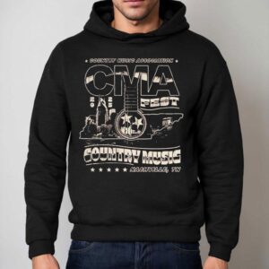 Cma Fest Country Music Association Outline Nashville Tn Hoodie