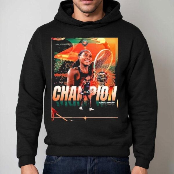 Coco Gauff Clinched The 2025 Roland Garros Champions Shirt