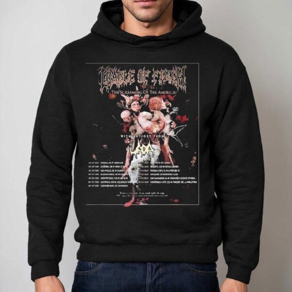 Cradle Of Filth The Screaming Of The Americas Tour 2025 Dates List Kicks Off In Limeira Br On August 21 Shirt