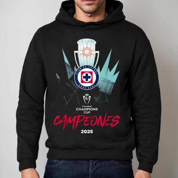 Cruz Azul Club De Futbol Concacaf Champions Cup Campeones 2025 Trophy Shirt