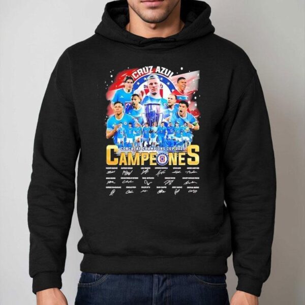 Cruz Azul Fc 2025 Concacaf Champions Cup Campeones Signatures Shirt