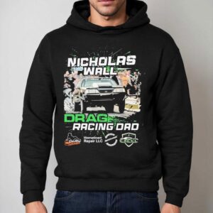 Dadrod Garage Team Nicholas Wall Problem Child Drag Racing Dad Hoodie