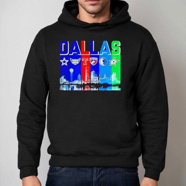 Dallas Skyline City Sports Team Logo Shirt