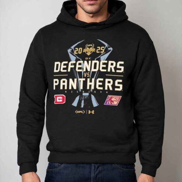 Dc Defenders Vs. Michigan Panthers Ufl United Football League 2025 Ufl Championship Game Trophy Shirt