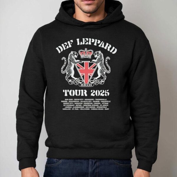 Def Leppard Let’s Get Rocked 2025 Tour Shirt