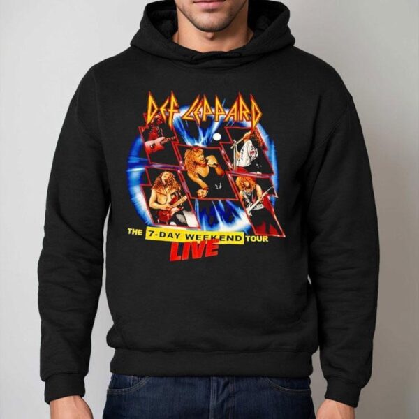 Def Leppard The 7 Day Weekend Tour Live Shirt
