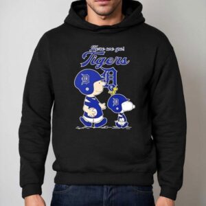 Detroit Tigers Here We Go The Peanuts Movie Hoodie