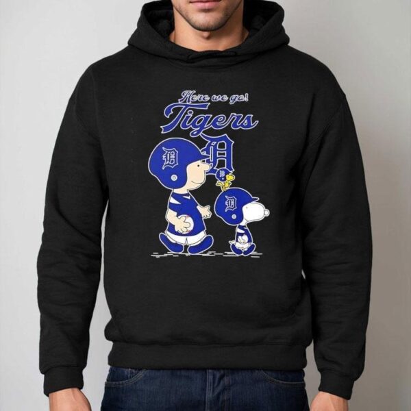 Detroit Tigers Here We Go The Peanuts Movie Shirt
