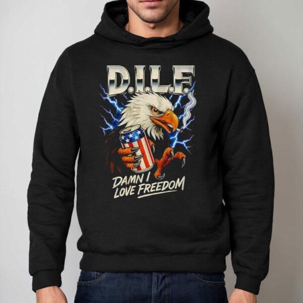 Dilf Eagle Damn I Love Freedom Shirt