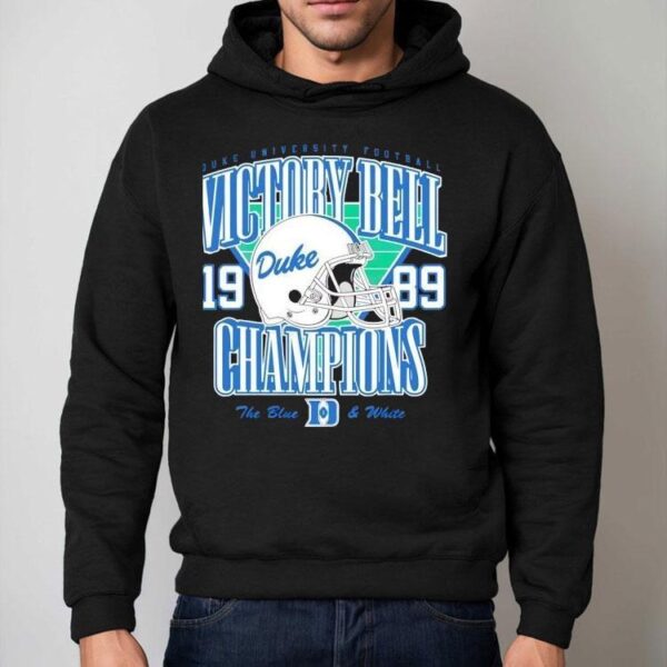 Duke Football Helmet 1989 Victory Bell Champions Shirt