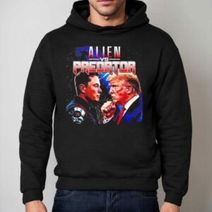 Elon Musk Vs Donald Trump As Alien Vs Predator Hoodie
