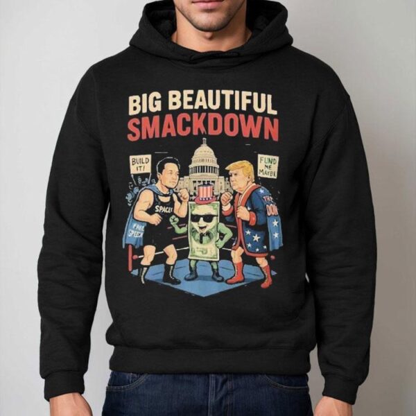 Elon Musk Vs Donald Trump Big Beautiful Smackdown Boxing Match Parody Shirt