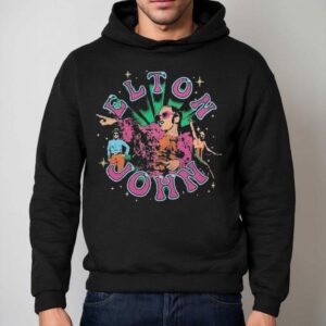 Elton John Collage Photo Hoodie