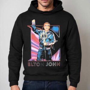 Elton John Singing Farewell Yellow Brick Road Eu Uk Tour Hoodie