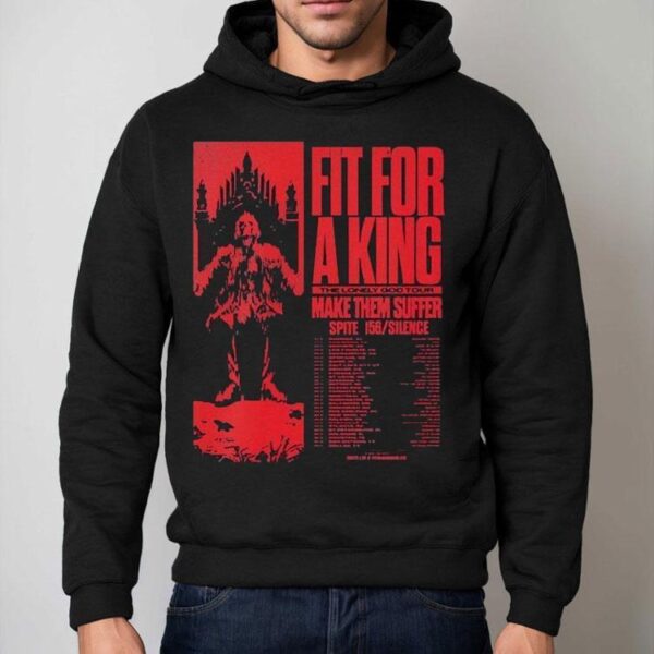Fit For A King The Lonely God Tour 2025 Make Them Suffer Spite 156 Silence Dates Shirt
