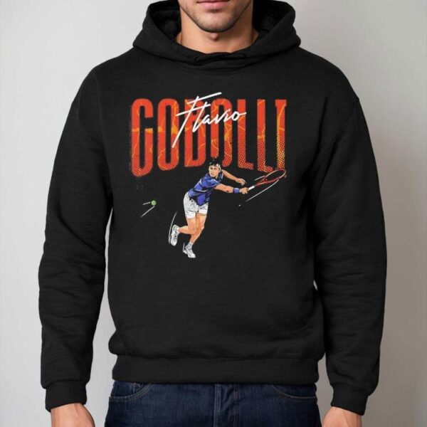 Flavio Cobolli Tennis Player Cartoon Shirt