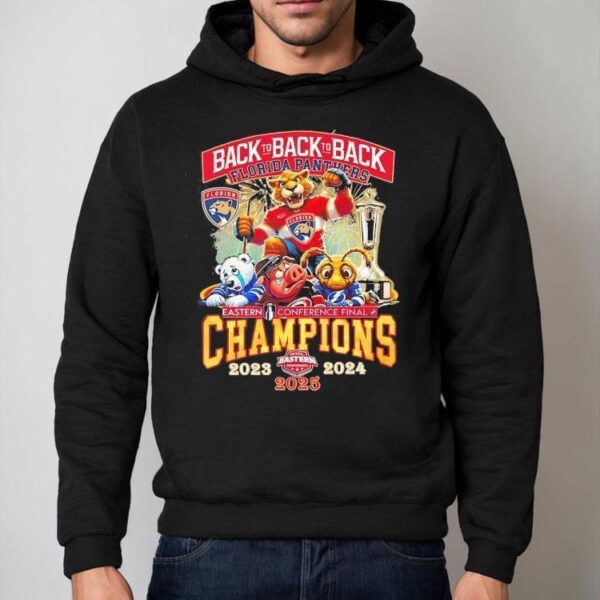 Florida Panthers Back To Back To Back Eastern Conference Finals Champions 2025 Shirt