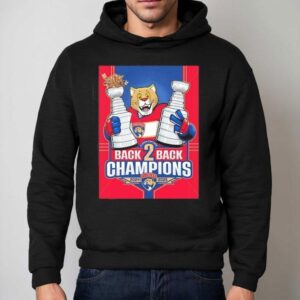 Florida Panthers Mascot Back Back Stanley Cup Champions Hoodie