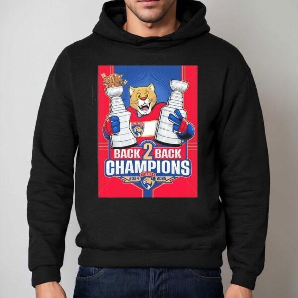Florida Panthers Mascot Back 2 Back Stanley Cup Champions 2025 Shirt