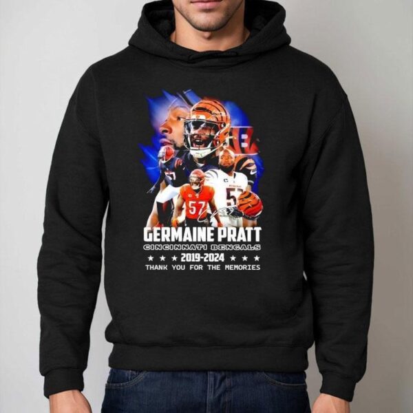 Germaine Pratt Cincinnati Bengals 2019-2024 Thank You For The Memories Signatures Shirt