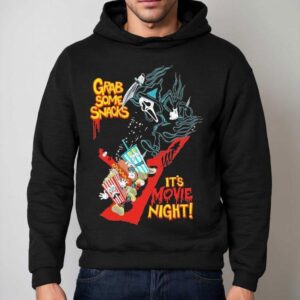 Ghostface Grab Some Snacks It S Movie Night At The Movies Grim Hoodie