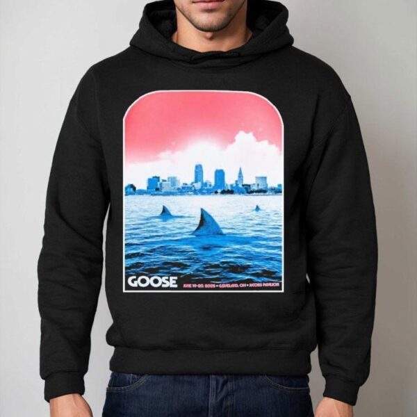 Goose June 19-20 2025 Jacobs Pavilion At Nautica, Cleveland, Oh Shark Fin Shirt