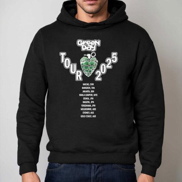 Green Day Tour 2025 Australia Tour Shirt
