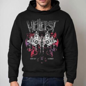 Hellfest Out Of Bounds Skyline On June Skull Hoodie