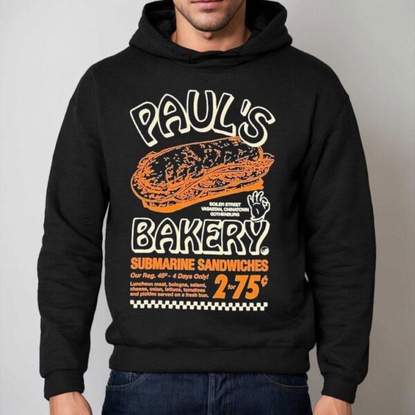 Hkan Hellstrm Paul’s Bakery Submarine Sandwiches Tro Tvivel Bageri Shirt