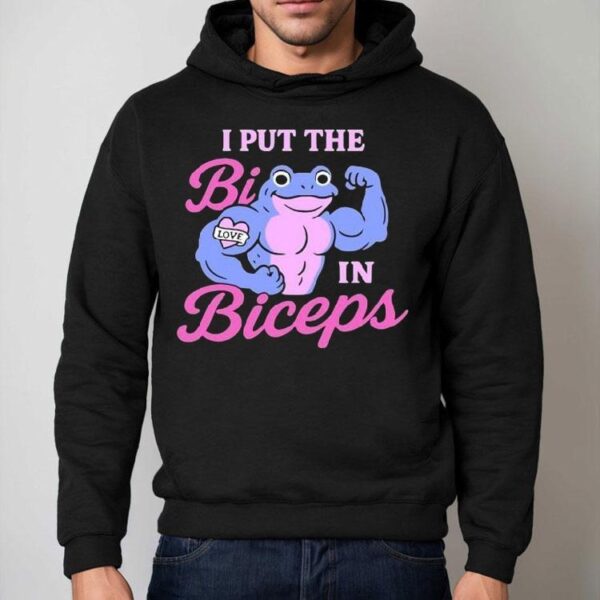 I Put The Bi In Biceps Love Frog Muscle Shirt