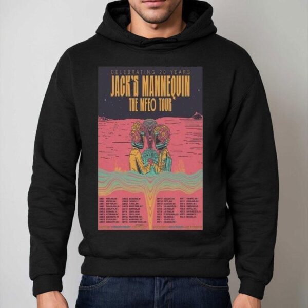 Jack’s Mannequin Celebrating 20 Years The Mfeo Tour Boston, Ma June 6 2025 Tour Dates Shirt