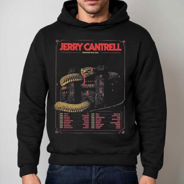 Jerry Cantrell European Tour 2025 Gig Tour Dates Serpent On The Castle Shirt