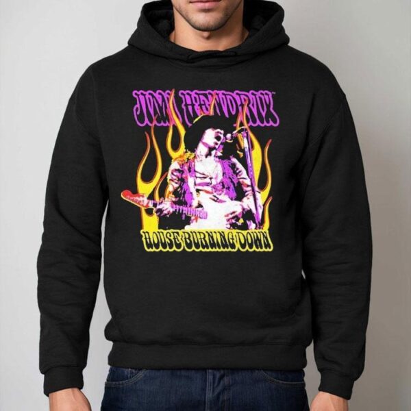 Jimi Hendrix House Burning Down Shirt