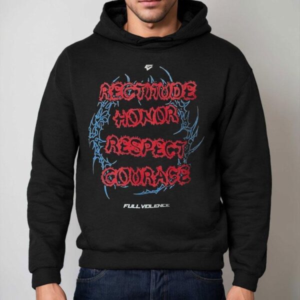 Jiri Prochazka Code Rectitude Honor Respect Courage Full Violence Shirt