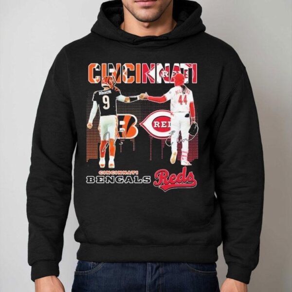 Joe Burrow And Elly De La Cruz Cincinnati Bengals X Cincinnati Reds Signatures Shirt