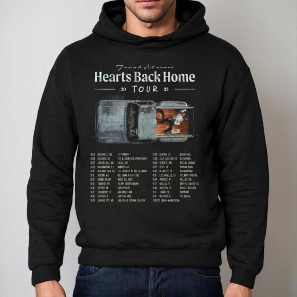 Jonah Marais Hearts Back Home Tour Dates 2025 Shirt