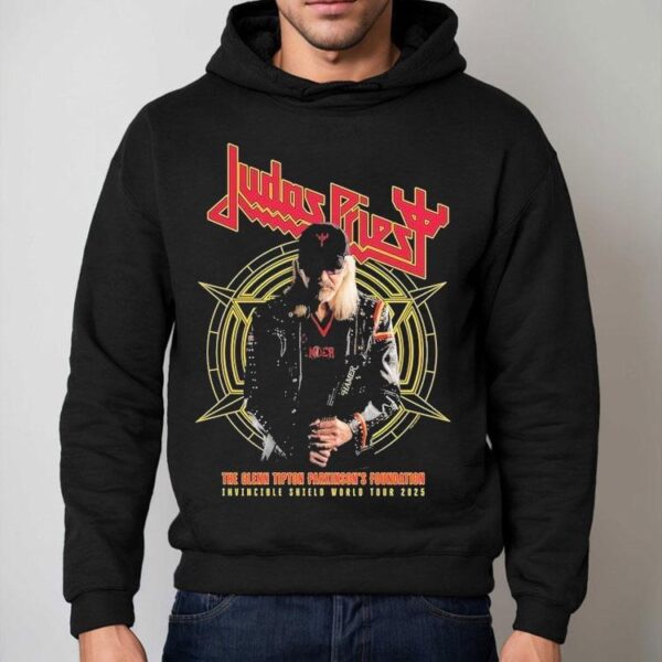 Judas Priest The Glenn Tipton Parkinson’s Foundation Invincible Shield Of Pain World Tour 2025 Shirt
