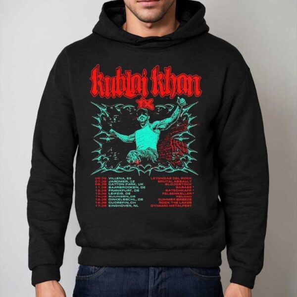 Kublai Khan Tx 2025 European And Uk Tour Summer Dates Shirt