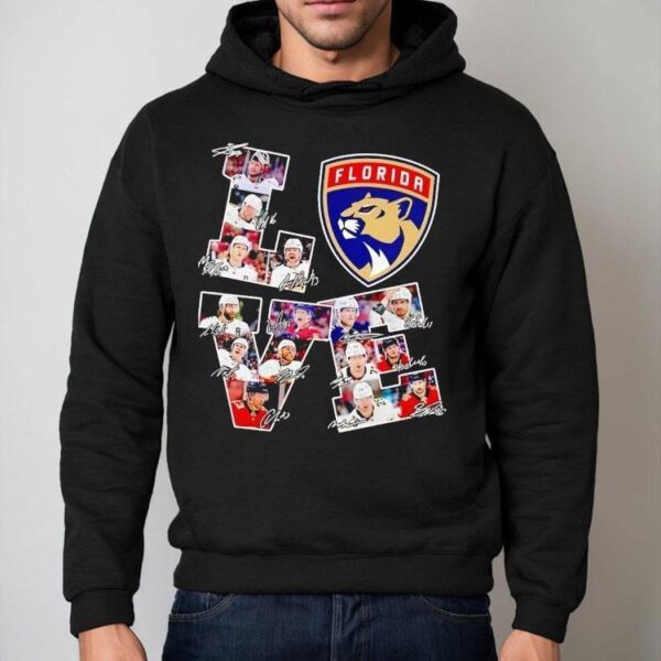Love Florida Panthers Signatures Shirt