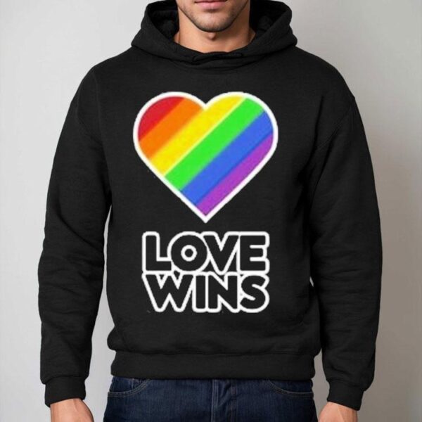Love Wins Pride Rainbow Heart Shirt
